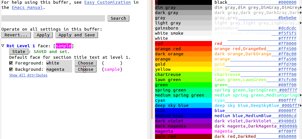 how to change cursor color emac